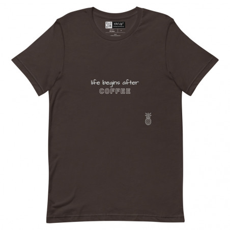 T-shirt unisexe - caféine - vie